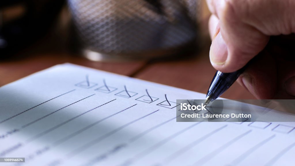 Sheet with checkboxes